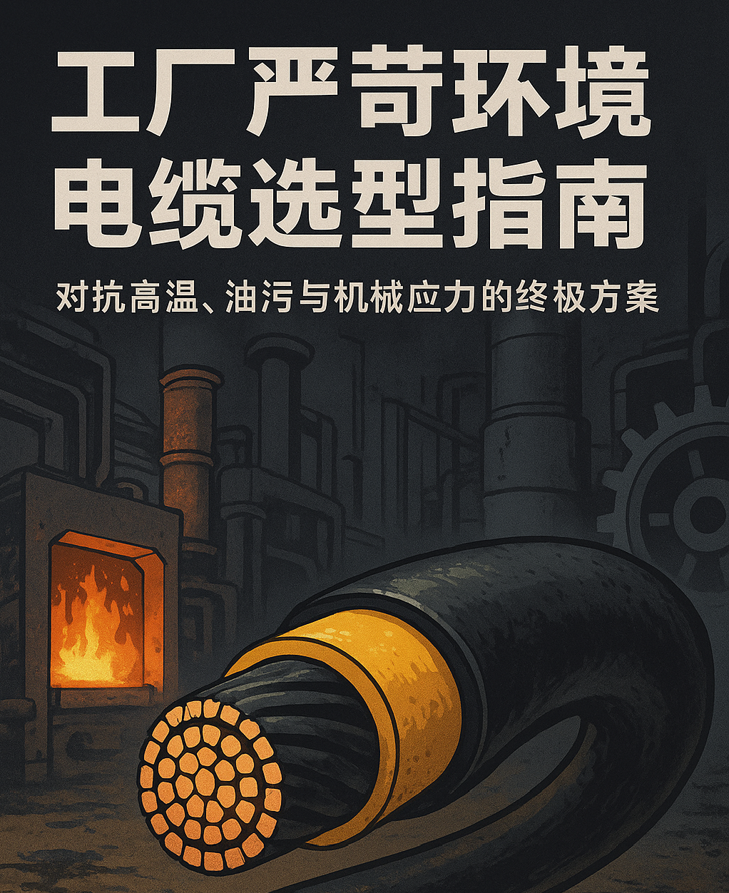 ?工廠嚴(yán)苛環(huán)境電纜選型指南：對抗高溫、油污與機械應(yīng)力的終極方案