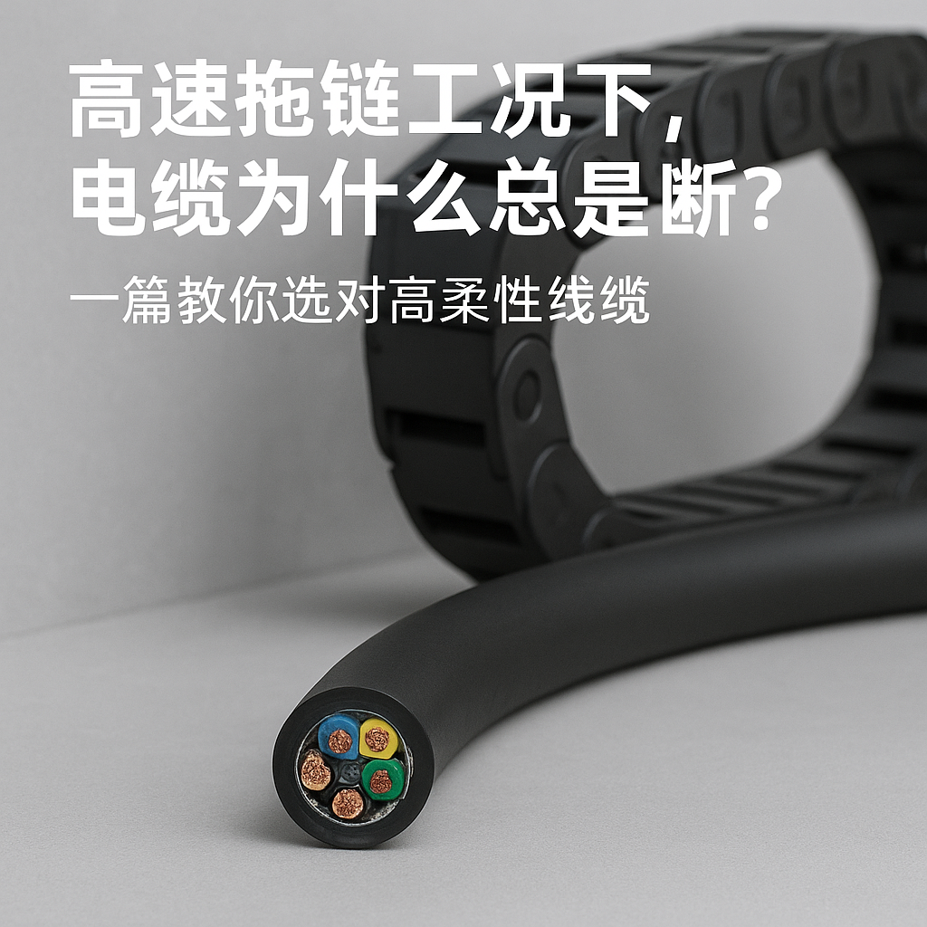 高速拖鏈工況下，電纜為什么總是斷？一篇教你選對高柔性線纜