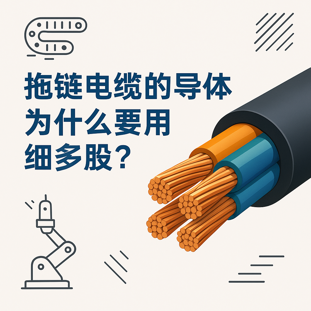 拖鏈電纜的導(dǎo)體為什么要用細(xì)多股？