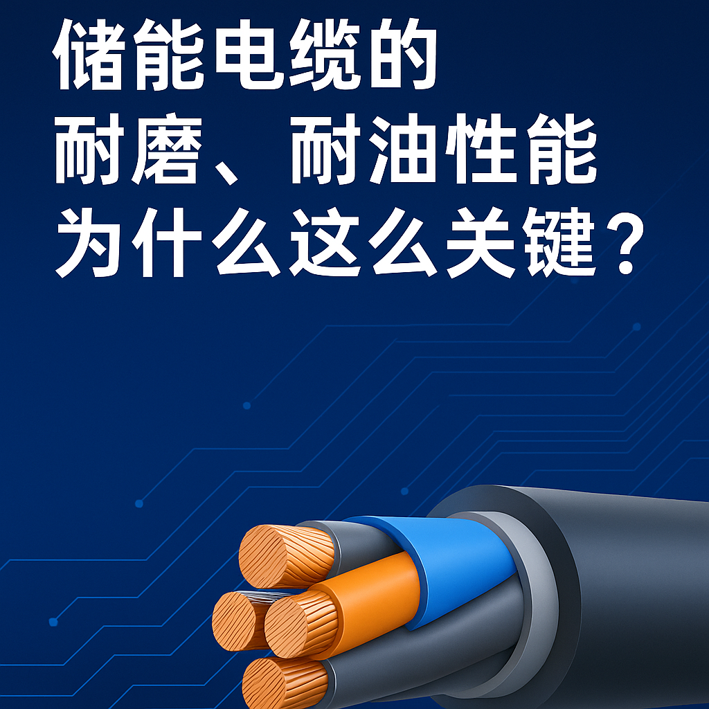 儲能電纜的耐磨、耐油性能為什么這么關(guān)鍵？真實(shí)工況告訴你答案
